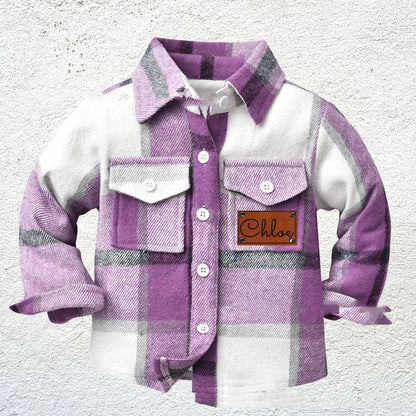 The Heritage Check: Children’s Patchwork Flannel Checkered Shirt