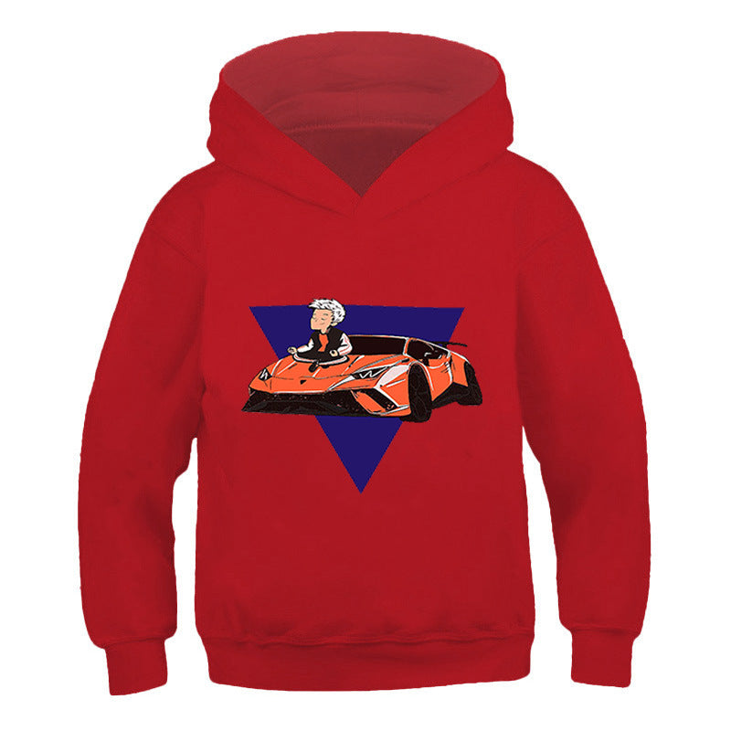 Neo-Anime Graphic Hooded Seasonal Sweater