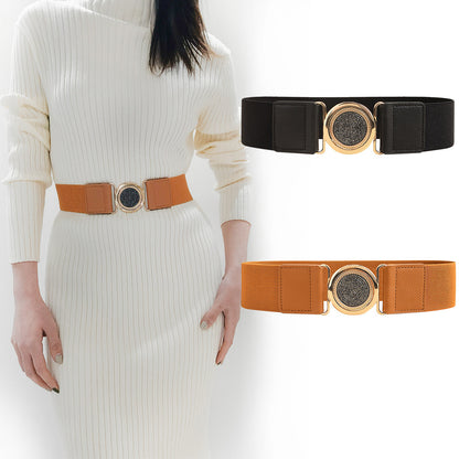 Women's Retro Easy Matching Elastic Elastic Belt