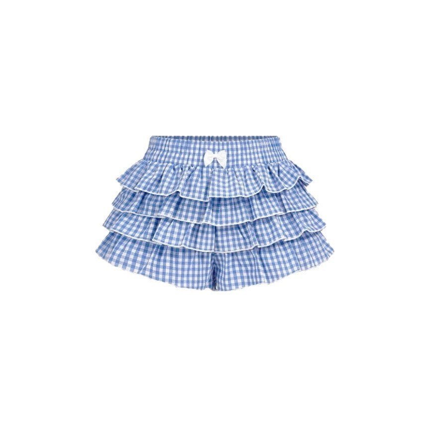 Summer Skirt Love Plaid Skirt Shorts
