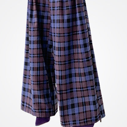 Retro Fashionable High Waist Slimming Wide-leg Pants For Women