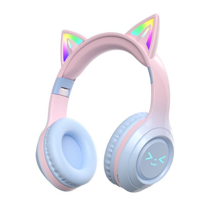 KittyWave: Cute Cat Ear Wireless Bluetooth Headphones