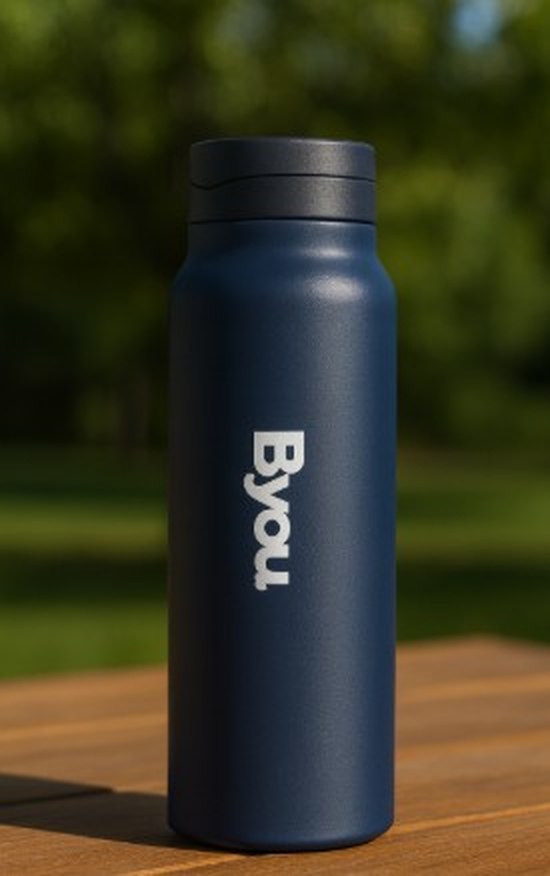 Byoul Vacuum: Vacuum Insulated Water Bottle with Holder