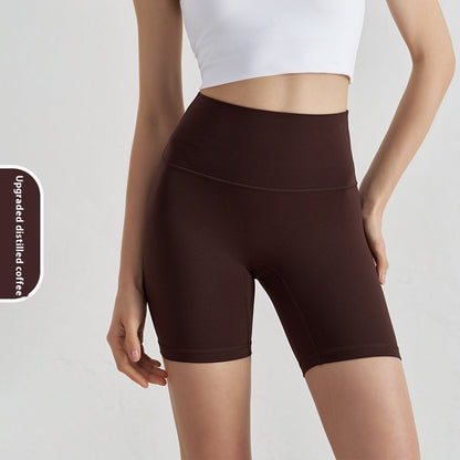 Double-sided Grinding Shorts Yoga Pants Female High Waist Track Shorts
