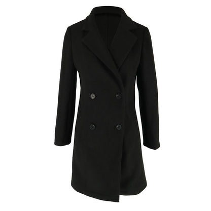 Fashion Tailored Collar Slim-fit Women's Trench Coat