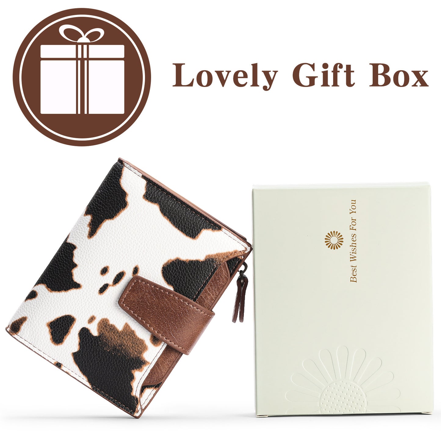 Women's Short Leather Wallet Coin Purse