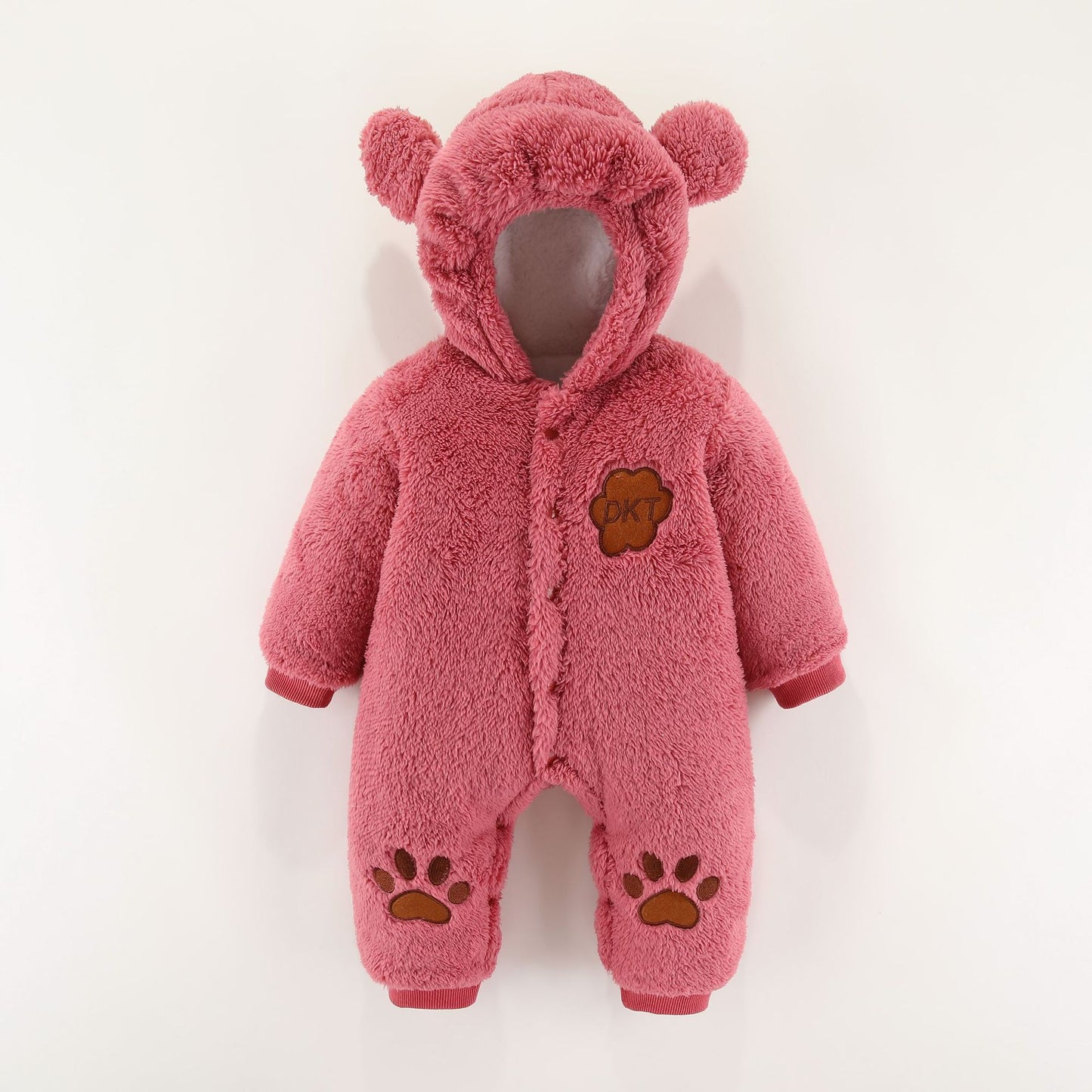 The Thermal Jumpsuit: Thickened Hooded Cotton Romper