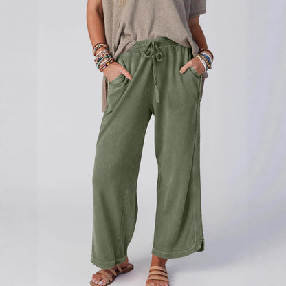 Women's Fashion Casual Wide Leg Leisure Sports Pants