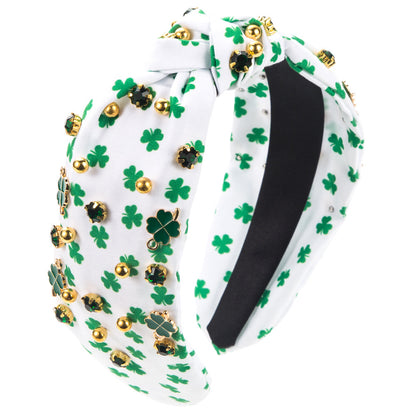 Irish St Patrick's Day Rhinestone-encrusted Headband Female