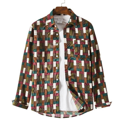 Inclusive Plus Size Ethnic Style Loose Casual Shirt