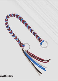 Blue woven rope