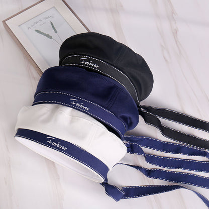 Navy Style A Sailor's Cap Children's Uniform Hat Ribbon