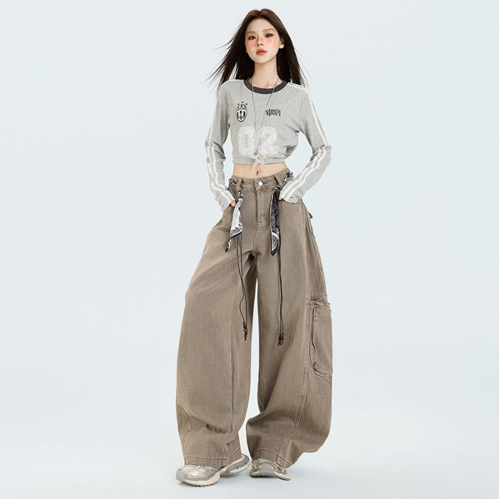 Large Workwear With Pocket Retro Commuter Jeans