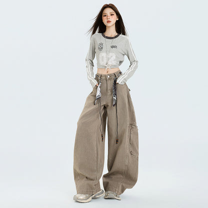 Large Workwear With Pocket Retro Commuter Jeans