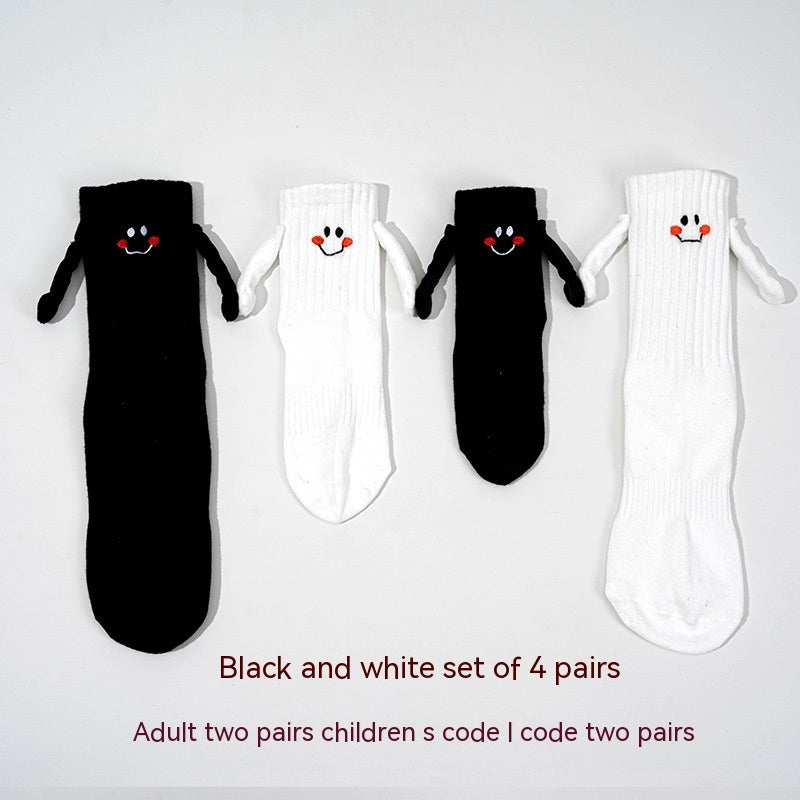The Magnetic Bond: Magnetic Hand-Holding Tube Socks