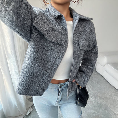 Elegant Long-sleeved Jacket For Women