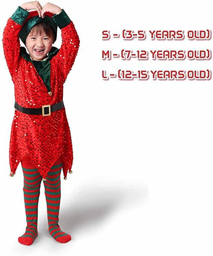 The Festive Sprite: Sequin Elf Holiday Costume
