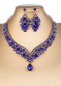 X001 Gold Blue Necklace