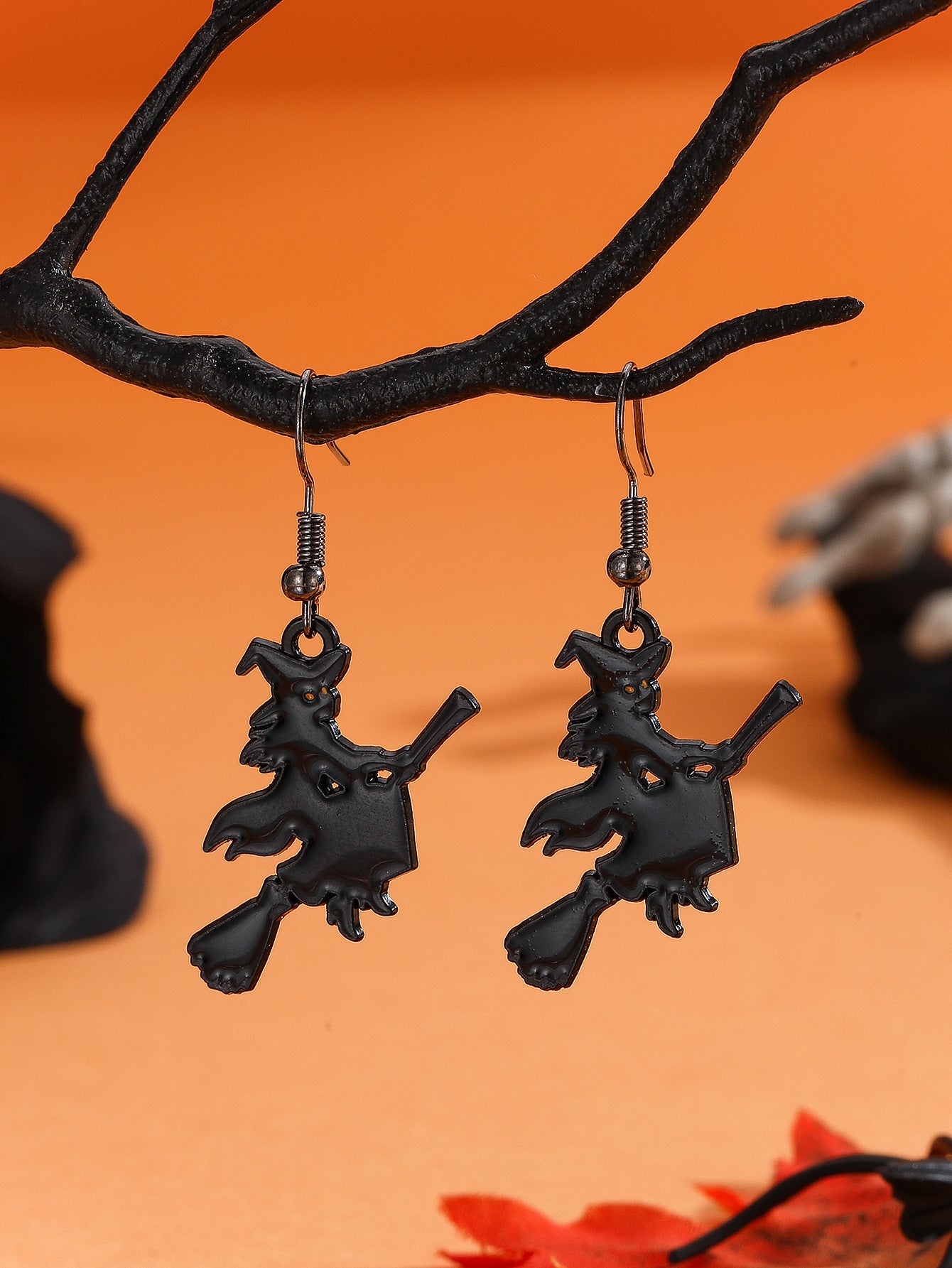 Exaggerated Dark Halloween Jewelry Earrings