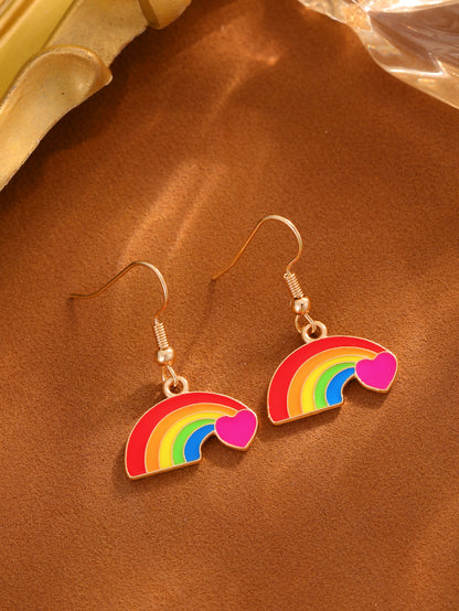 Creative New Rainbow Flag Rainbow Love Rainbow Earrings