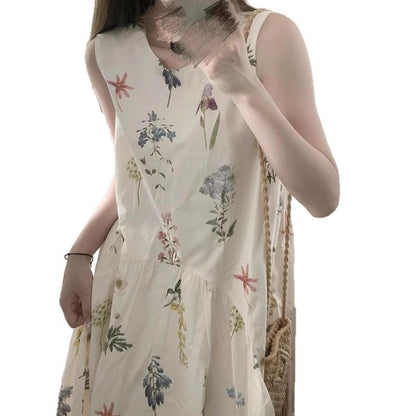 Summer Girls' Loose Slimming Vacation Dress