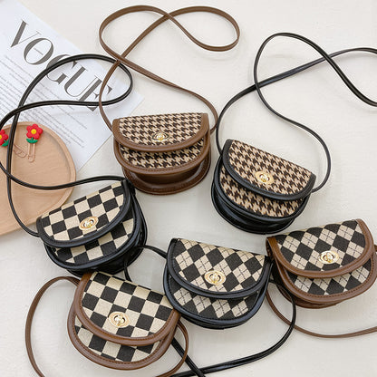 Checkerboard Edit: High-Texture Stylish Children’s Bag