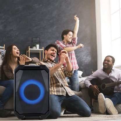The Dual Vocal: Party Speaker with 2 Wireless Mics & Remote