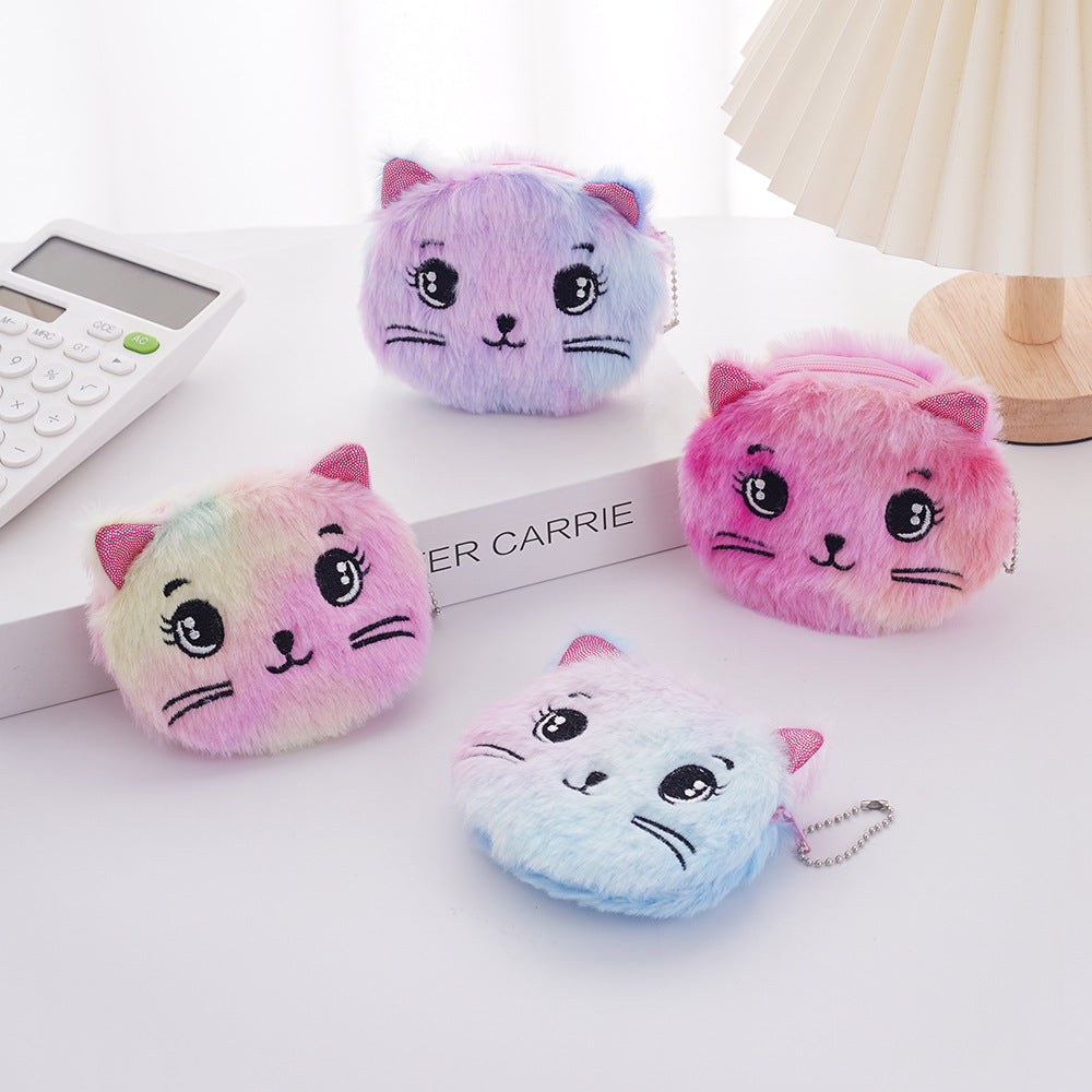 Plush Companion: Artisan Cartoon Plush Fabric Coin Purse
