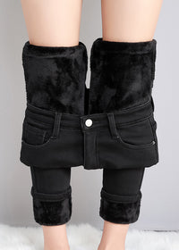 Black Velvet Trousers