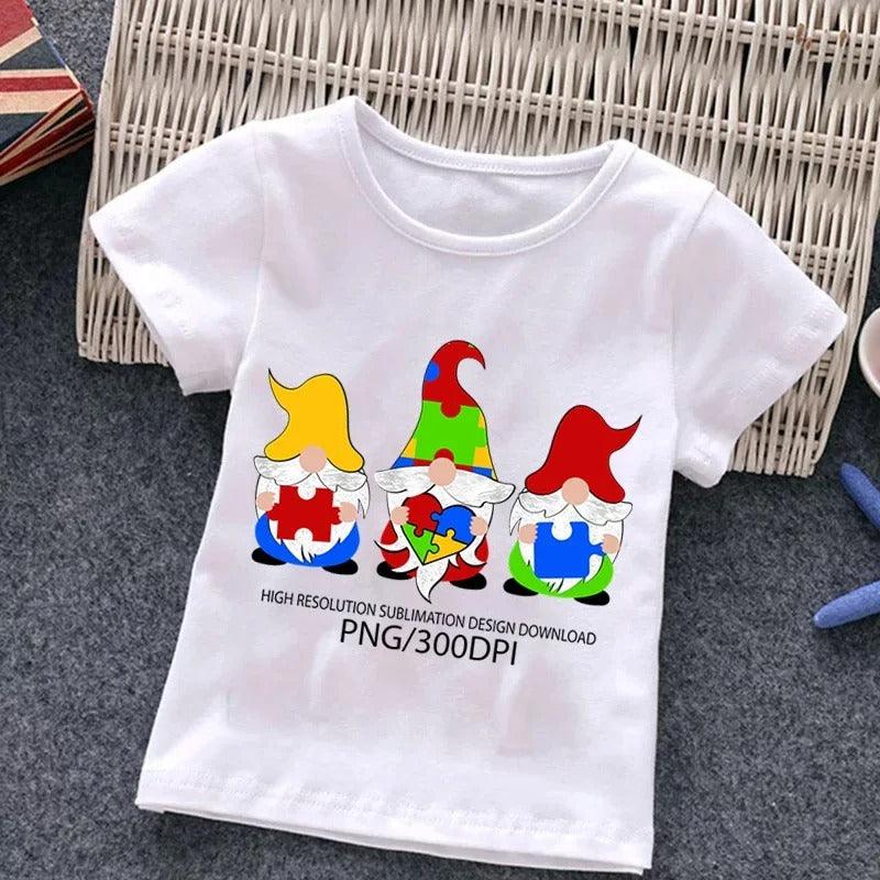 The Awareness Tee: Boys’ Autism Awareness Puzzle Graphic Top