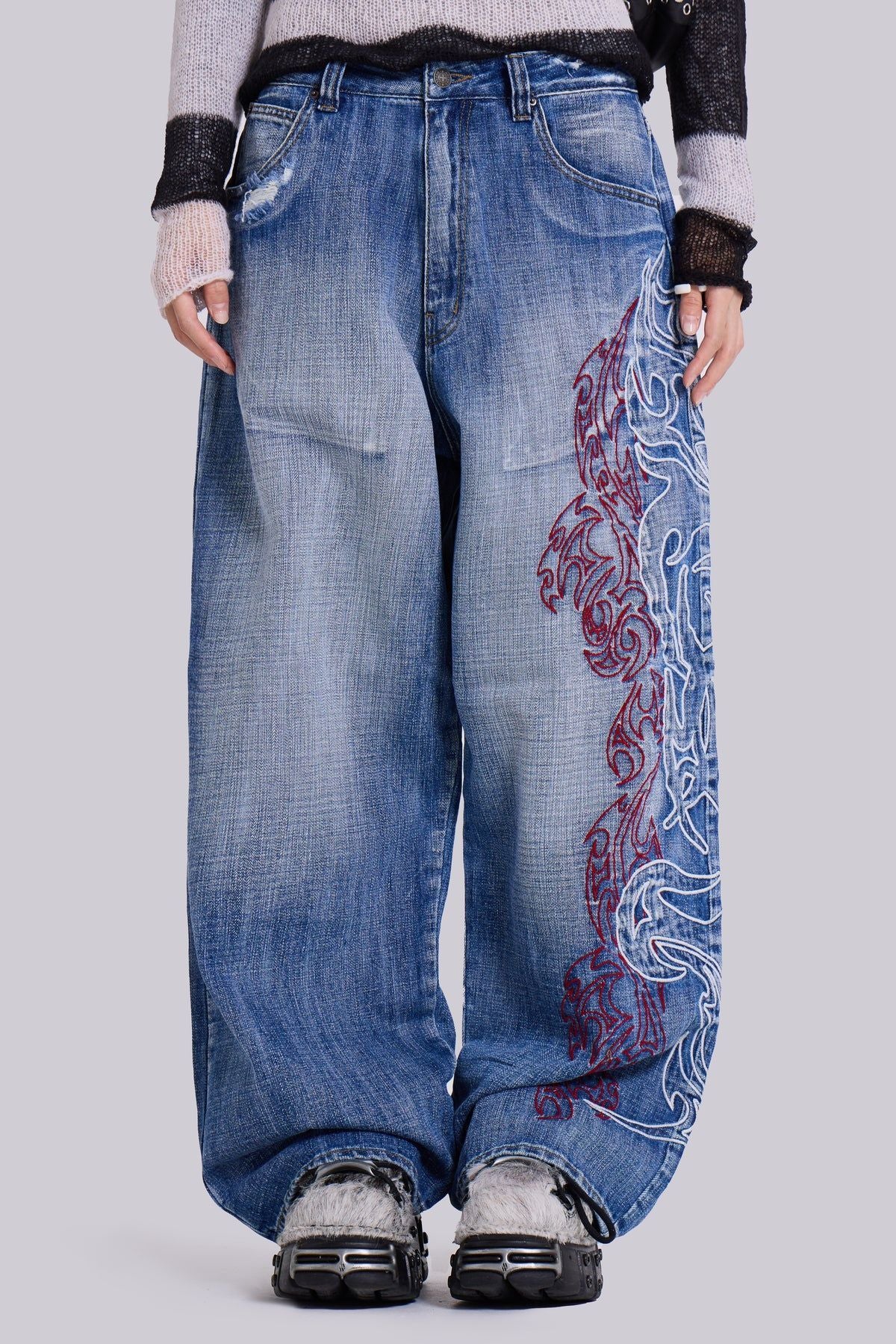 Jeans Wide Leg Pants Loose Trousers