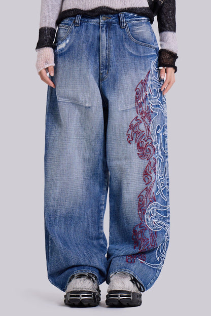 Jeans Wide Leg Pants Loose Trousers