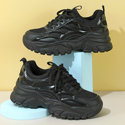 Trendy Thick Bottom Height Increasing Breathable Comfortable Four Seasons Leisure Sneaker