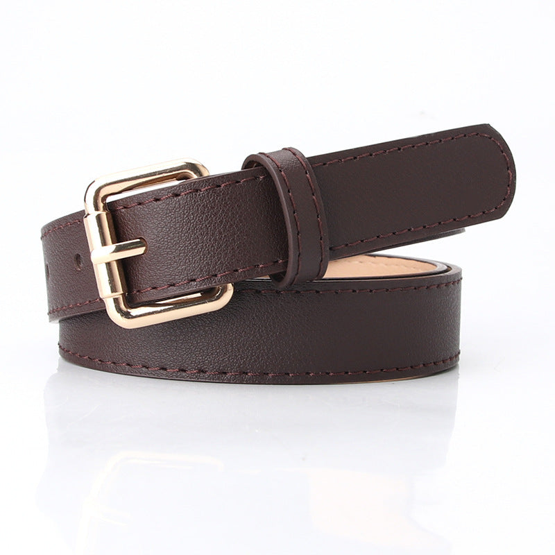 Women's Simple Pu Korean Style All-matching Trendy Fashion Belt