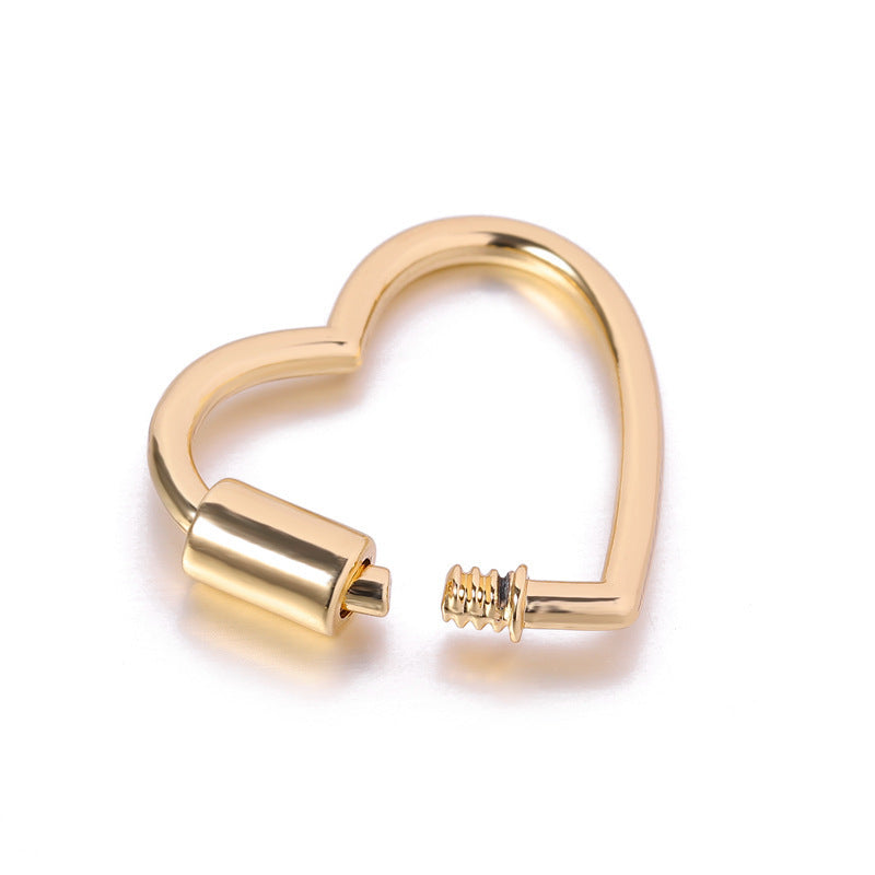 Alloy Decorative Heart-shaped Connection Buckle Accessories