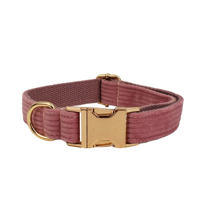 Corduroy Pet Collar Traction Rope