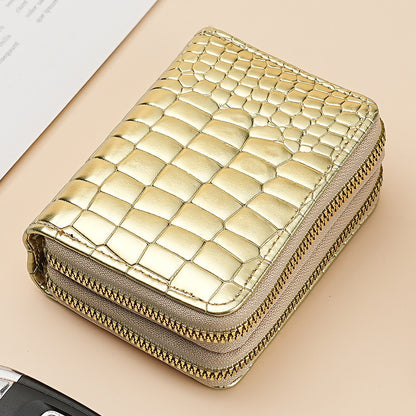 Large Capacity Card Sleeve Zipper Coin Purse For Women