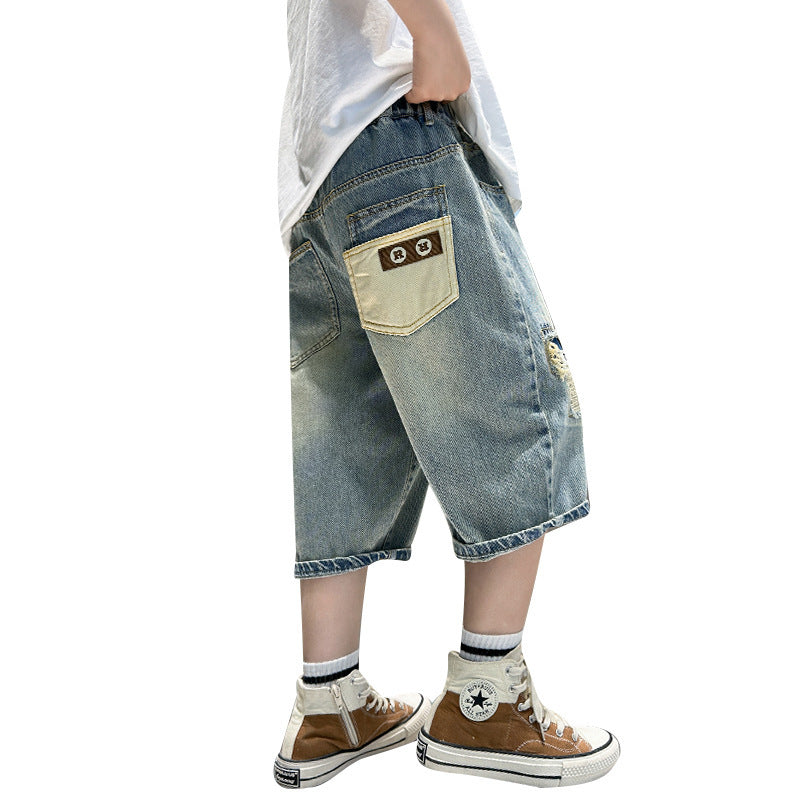 Riviera Summer Lightweight Indigo Denim Shorts