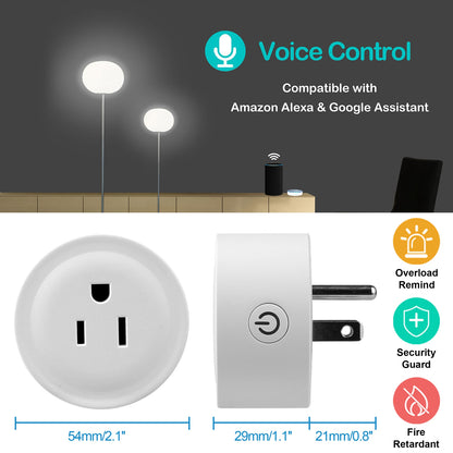 WiFi Smart Plug Outlet Wireless Smart Socket APP Remote Voice Control Timer Alexa Google US