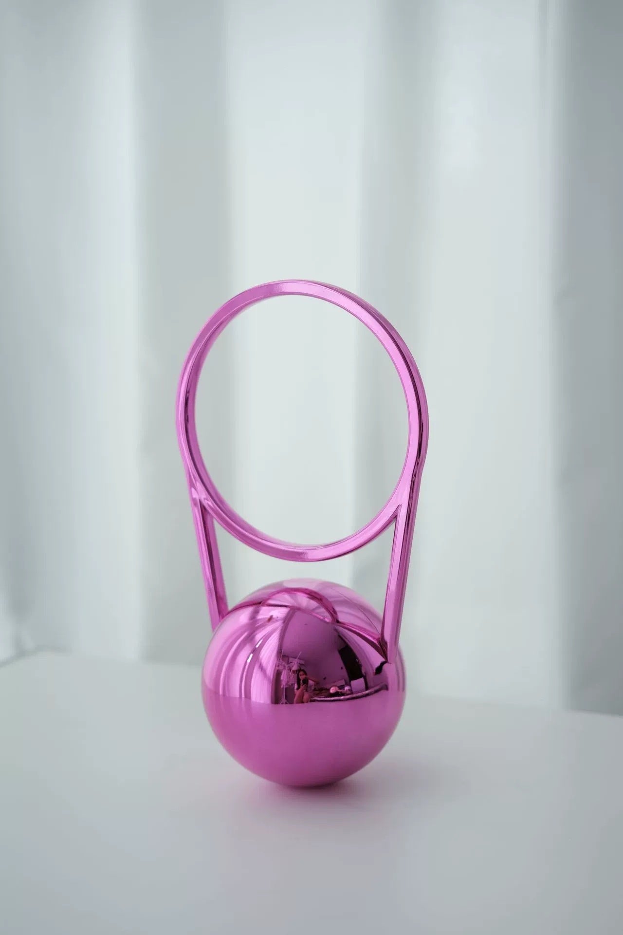 Ball Electroplating Handle PVC Dinner Bag