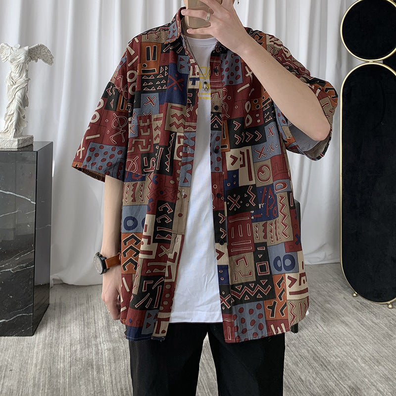 Women's Loose Retro Long Sleeve Shirt