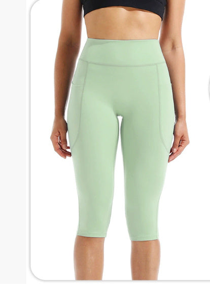 F9120 High Waist Hip Lift Fitness Pants Women's Sports Belly Contracting