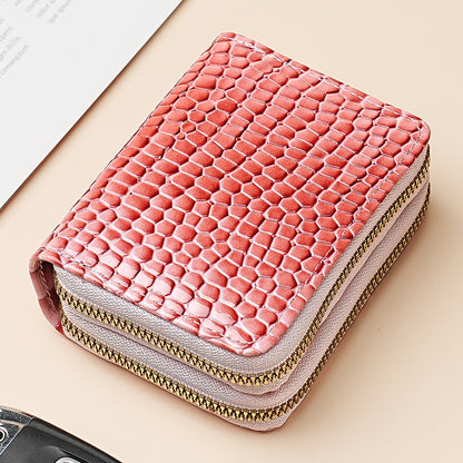 Large Capacity Card Sleeve Zipper Coin Purse For Women