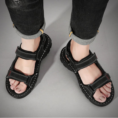 Easy Transition: Summer Men’s Velcro Sandals & Slippers