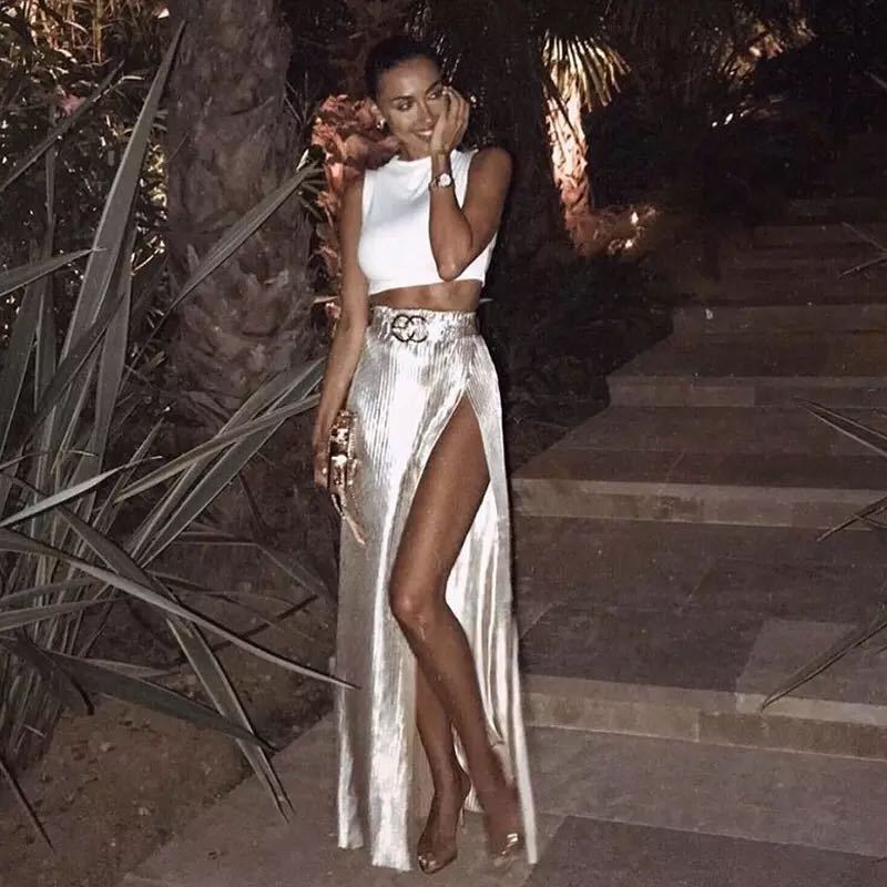 Fashion Slim And Tall Looking Split Skirt For Women