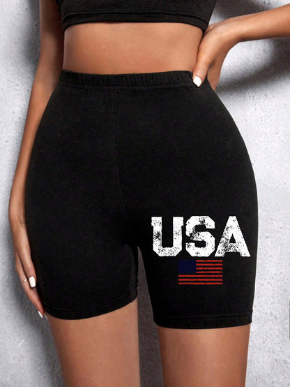 Casual Sports Round Neck Loose Shorts