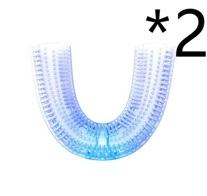 U-Shaped Electric Toothbrush | 360° Automatic Whitening Toothbrush with Blue Light & USB Charging