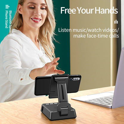 The Broadcaster Pro: HD Mic Smart Phone Stand Speaker