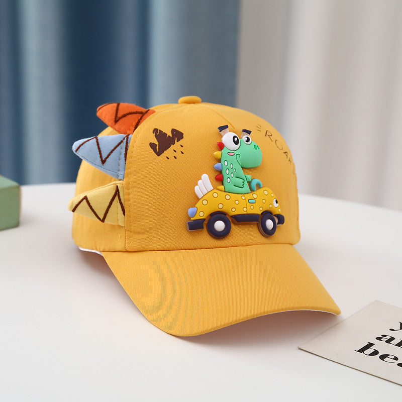 Prehistoric Edit: Dinosaur & Car Embroidered Peaked Cap