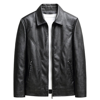 Mens Thin Leather Jacket Lightweight Seasonal Versatility